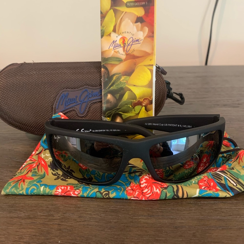 Maui Jim World Cup Polarized Wrap Sunglasses